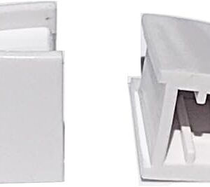 Compatible replacement pair (2 pieces) of split knobs for Lutron Skylark dimmers & fan control (WHITE)