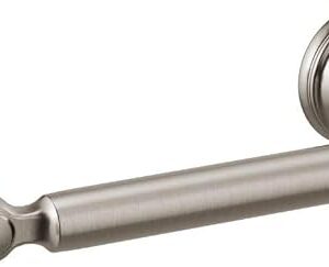 Delta Woodhurst (1-Pack) Toilet Paper Holder Brilliance Stainless Steel Tissue Roll Holder for Bathroom Organization and Storage Pivoting Toilet Tissue Holder Wall Bathroom Accessories 73250-SS