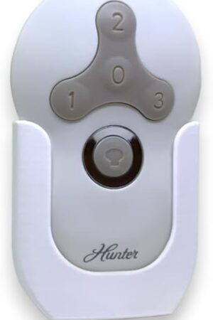 Ceiling Fan Remote Holder Wall Mount for Hunter 99122 99123 Ceiling Fan Remote Controller (1 Pk White)