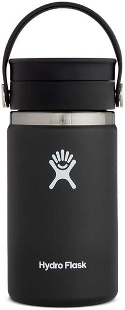 Hydro Flask 12 oz Wide Mouth Bottle with Flex Sip Lid Black