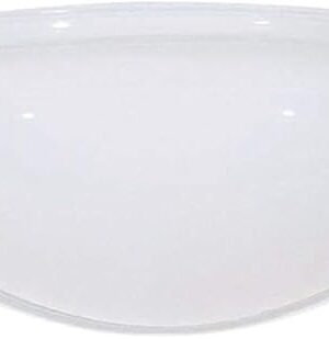 7.5-Inch White Mushroom Glass Shade - 5-7/8-Inch Fitter Opening