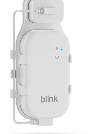 AutoSonic All-New Outlet Mount for Blink Sync Module Core with USB-C Cable | No Messy Wires | Space-Saving Bracket Holder | White