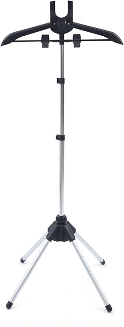DKSLALALI Steamer Stand for Clothes, Drying Rack Garment Hanger for Steaming Clothes Handheld Fabric Steamer Ironing Steamer Bracket with Stand for Homes, Clothing Stores & Hotels
