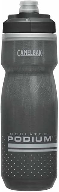 CamelBak Podium Chill Bike Insulated Squeeze Water Bottle Black, 21oz