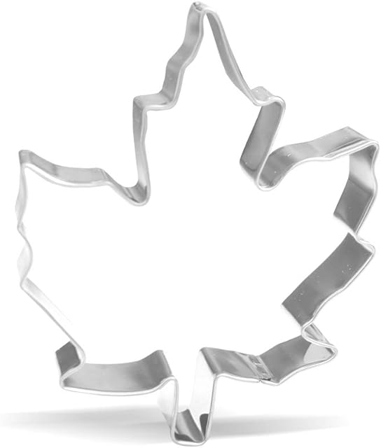 4.3 inch Maple Leaf Cookie Cutter - 1 Piece - Stainless Steel