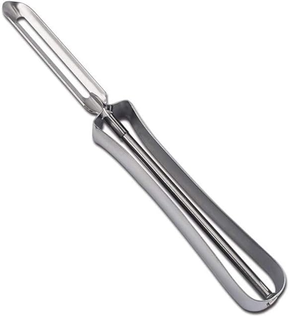 Aniso Kitchen vegetable peeler Stainless steel rotary peeler for vegetable and carrot fruit,with ergonomic safety and control handle-Dishwasher Safety