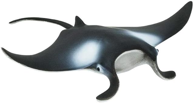 The Safari Ltd. Manta Ray Figurine - Realistic 4" Sea Creature Figure - Educational Toy for Boys, Girls, and Kids Ages 3+