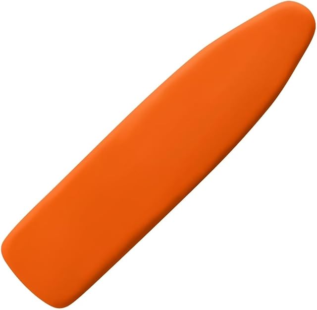 Dreaweet Orange Ironing Board Cover and Pad 15x54 Inch Standard Size Soft Stain Resistant Iron Board Cover Thick Padding,Elastic Edge,Scorch Resistant