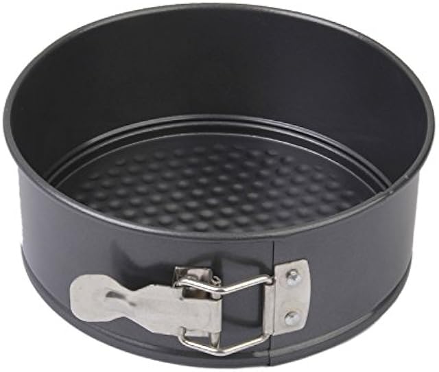 8 inch circular Springform interlocking and leak- proof seal carbon baking C ake Pan