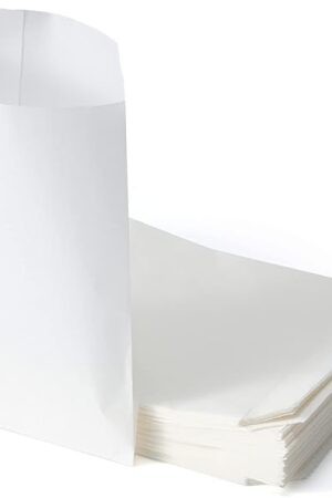 100PCS 3X5 Inch Glassine Waxed Paper Flat Semi-Transparent Small Paper Bags for Party Favor
