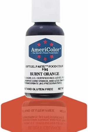 AmeriColor, Burnt Orange, 0.75 Ounce Bottle, Soft Gel Paste Food Color