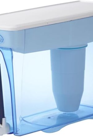 ZeroWater 23-Cup Dispenser Ready-Pour 5-Stage Water Filter with 0 TDS Water Filter – IAPMO Certified to Reduce Lead, Chromium, and PFOA/PFOS