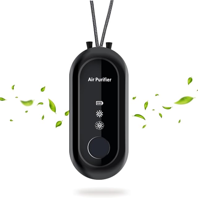 Wearable Air Purifier - Personal Air Purifier, Intelligent and Portable, can be Worn Anywhere in Travel, Airplanes, Offices, and Homes