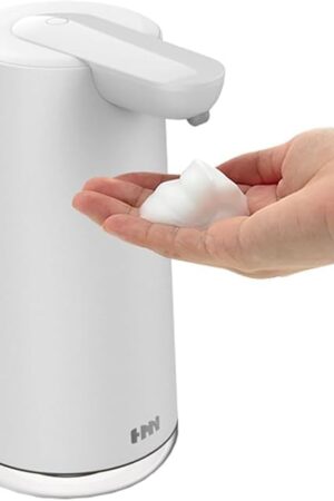 Automatic Foaming Soap Dispenser, 2-Level Adjustable Foam, USB Rechargeable, Touchless Hand & Dish Soap Dispenser for Bathroom, Kitchen, Hotel, Restaurant (White)