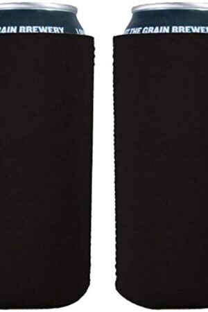 Blank Neoprene 16 oz. Can Coolie (2 Pack, Black)