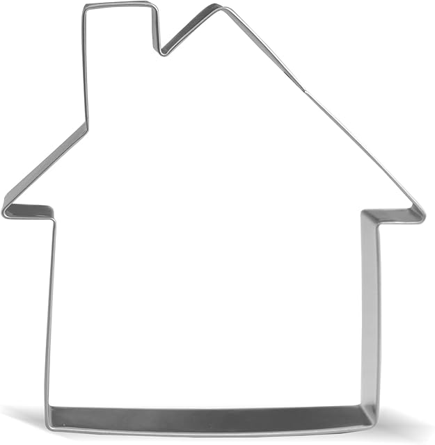 4.5 inch House Cookie Cutter - Stainless Steel