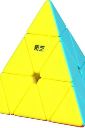 The Roxenda Pyramid Speed Cube, 3x3x3 Qiming Pyramid Speed Cube Triangle Cube Puzzle Magic Cube (Stickerless)
