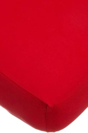 American Baby Company Supreme Fitted Crib Sheet 28" x 52" 100% Cotton Jersey Red