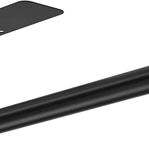 ASTOFLI Paper Towel Holder Under Cabinet No Drilling, Self Adhesive Paper Towel Holder Wall Mount for Kitchen Rack, Under Counter Napin Holder No Drill, RV, 304 Stainless Steel 12 Inch Matte Black