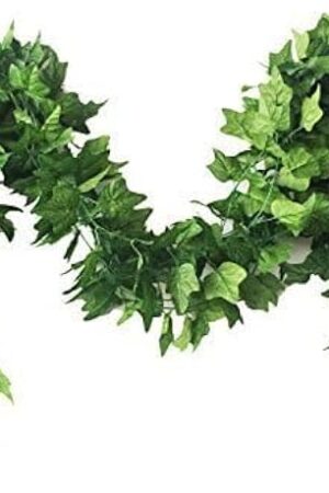 40 Ft Realistic Artificial Ivy Garland - UV Resistant Fake Hanging Vines for Indoor/Outdoor Wedding, Wall, Party, Garden Decor - Pack of 5