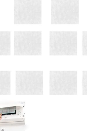 10 Pack Mini Split Air Conditioner Vent Filters Cover Anti-Dust Secondary Air Cleaning Filter for Home Air Conditioners Vents Air Purification Wall Mounted A/C Unit Heat Pump Heater