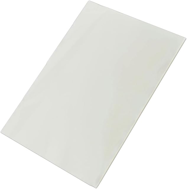 50 Count Edible Rectangle Rice and Wafer Paper,9x12.6 inches for candy packaging or food decoration