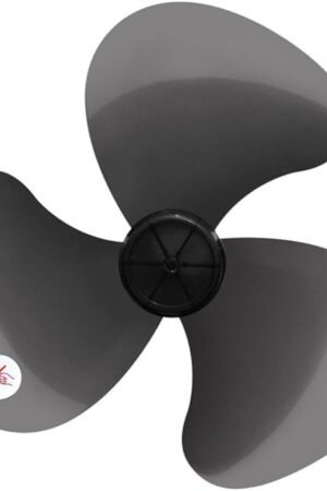 DOITOOL 16 Inch Plastic Fan Blade Replacement With Nut Cover - 3 Leaves Universal for Household Standing, Pedestal, and Table Fans