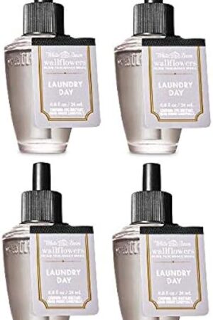 Bath and Body Works 4 Pack Laundry Day Wallflowers Fragrance Refill 0.8 Oz.