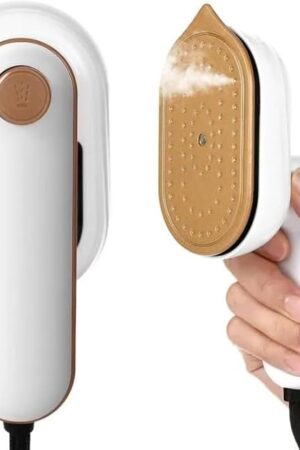 970 W Compact 2‑in‑1 Handheld Garment Steamer & Mini Iron – 5‑Second Rapid Heat, Dry & Wet Ironing, Anti‑Scald, Foldable, Travel & Home Use