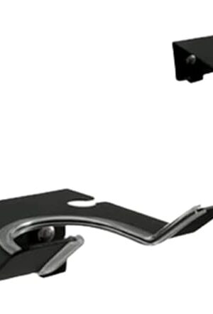 zoele Wall Mount Garment Steamer Holder Steam Iron Wall Hanger Hook Black