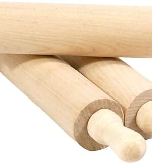 6 pcs 7 Inch Vintage Wooden Rolling Pin, Perfect for Kitchen Decoration, Tiered Tray Decor and Arts Crafts