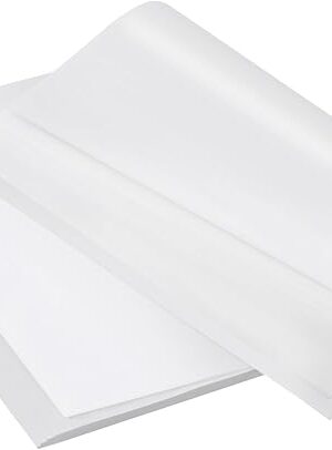 90 Pcs Parchment Paper Baking Sheets 12x16 Inches, Precut Non-Stick Baking Parchment for Baking Grilling Air Fryer Steaming Bread Cookie, White Parchment Paper, Fit for Half Sheet Pans Vacnkoy
