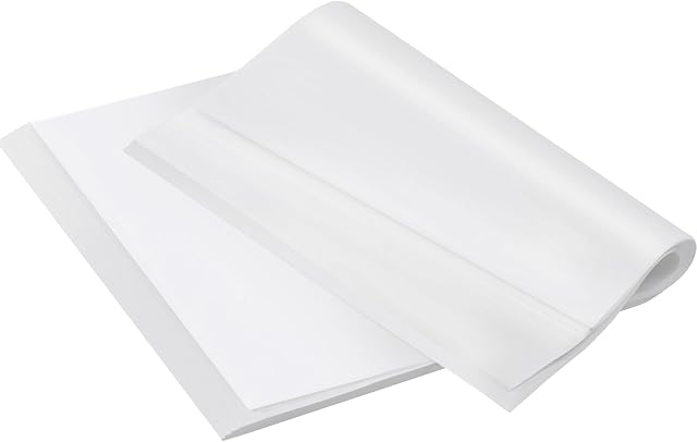 90 Pcs Parchment Paper Baking Sheets 12x16 Inches, Precut Non-Stick Baking Parchment for Baking Grilling Air Fryer Steaming Bread Cookie, White Parchment Paper, Fit for Half Sheet Pans Vacnkoy