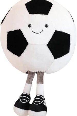 13.7 inch Stuffed Sports Balls Toy Creative Football Doll Fun Cute Plush Doll Toy Plush Stuffed Spherical Soft Toys Sports Throw Pillow CushionKids Gift(Football)