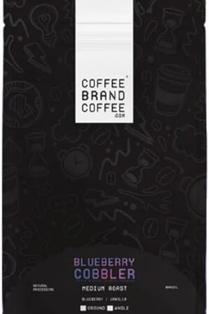 Blueberry Cobbler Coffee Brand Coffee Flavored with Intense Flavored of Blueberries | Spices and a Rich | Specialty Arabica Coffee | Rich and Smooth Taste | 12 Oz