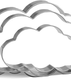 Cloud Cookie Cutter Set - 4.7?,3.9?,3? - 3 Piece - Stainless Steel