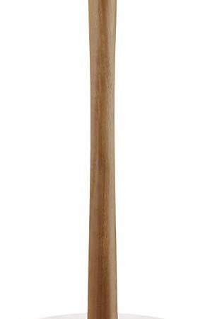 Buruis Wood Paper Towel Holder, Marble Base Modern Decorative Countertop Standing Rolls Holder for Kitchen, Toilet, Pantry and Bathroom (Marble Base White)