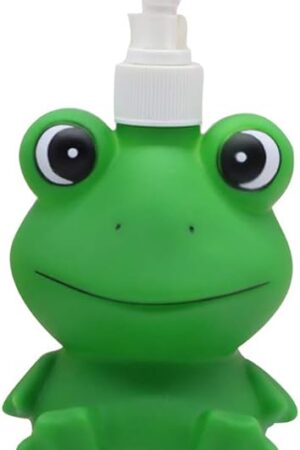 Dinosaur Panda Frog Cute Cartoon Animal Hand Soap Pump Lotion, Hand Soap, Shampoo, Shower Gel Dispenser, Suitable for Bathrooms, Kitchen Countertops, Bathroom Accessories (Frog)