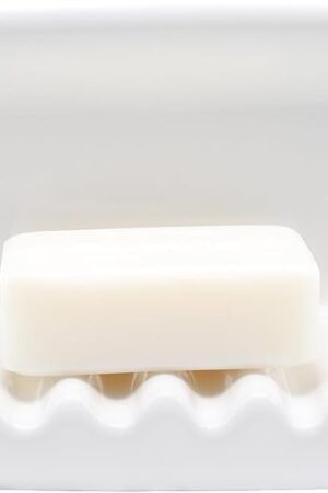 White Vintage Mounted Ceramic Soap Dish for Shower Wall,Retro Ceramic Soap Holder Porcelain Soap Dish Holder Tray for Home Bathtub Bathroom Sink Shower Wall Easy to Clean Keep Soap Dish Dry