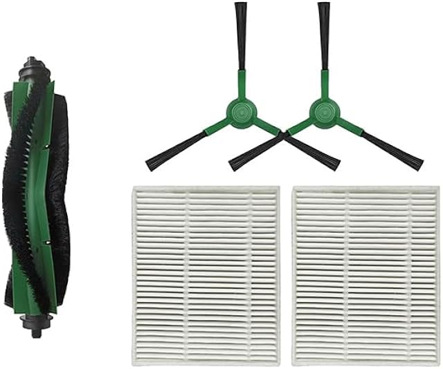 5pcs Main side brush/filter compatible with i/Robot Combo Essential VAC/VAC 2 / Q052 (RVG-Y1 Y0112 / Y0140 / Y0110 Q0120 Q011) 104/105 VAC /105 combo Robot vacuum cleaner spare parts (5pcs combo)