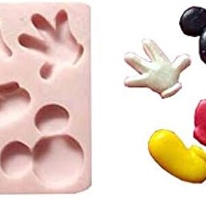 Complete Mickey Mouse - (Measurements Second Picture/No Returns) - Silicone mold Cupcake Toppers Mold By Oh! Sweet Art