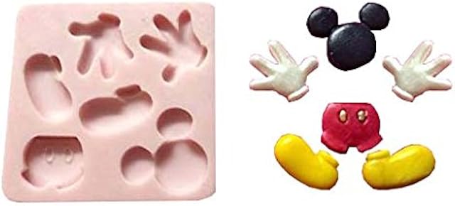 Complete Mickey Mouse - (Measurements Second Picture/No Returns) - Silicone mold Cupcake Toppers Mold By Oh! Sweet Art