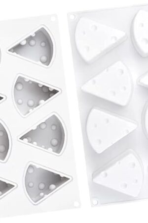 2Pcs 3D Cheese Silicone Molds Cheese Shaped Mold for Baking Dessert Mousse Cake Pan Pastry Tools DIY Baking Tools French Dessert Mousse Molds