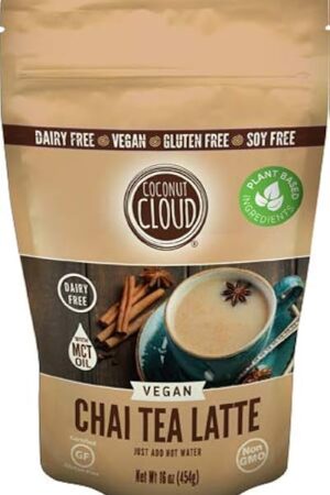 Coconut Cloud: Vegan Spiced Chai Tea Latte | Creamy, Delicious & Easy Dairy Free Alternative. Made in Colorado (Lightly Sweetened, Gluten Free, Soy Free), 16 oz