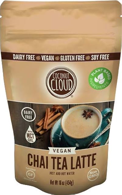 Coconut Cloud: Vegan Spiced Chai Tea Latte | Creamy, Delicious & Easy Dairy Free Alternative. Made in Colorado (Lightly Sweetened, Gluten Free, Soy Free), 16 oz