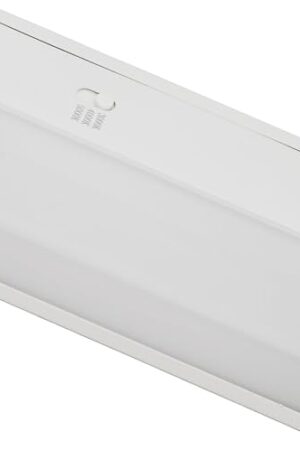 6-Inch Dimmable Under Cabinet LED Light, Hardwired Installation Only, Color Selectable - Soft White/ Bright White/ Daylight White, 6W, White Finish