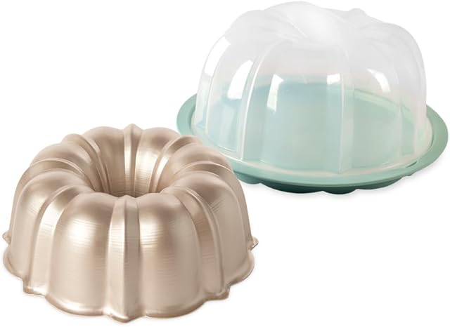 Nordic Ware Formed Orginal Bundt with Keeper, 12 Cup, Golden Hour