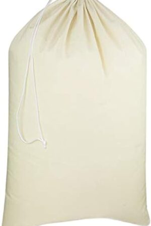 COTTON CRAFT Extra Large Laundry Bags - Heavy Duty Cotton Canvas Drawstring Closure Washable Laundry Bag - Back to School Travel College Dorm Basket Hamper Liner Toys Clothes Organizer Sack -XL 28x36
