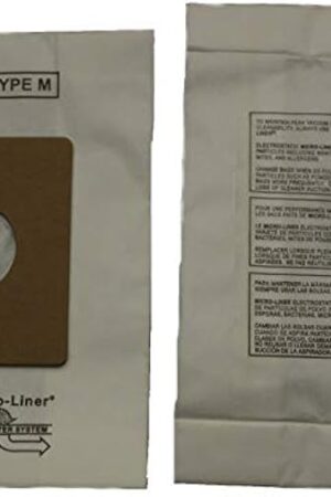 10 for Kenmore Type M Magic Blue 51195, 50101 Premium Allergen Canister Vacuum Bags 10 in a Pack