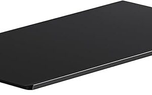 Danpoo Small Floating Shelf for Wall Storage, Mini Display Shelf for Collectibles, Metal Wall Shelf for Bathroom/Living Room/Kitchen/Bedroom(Black, 8")